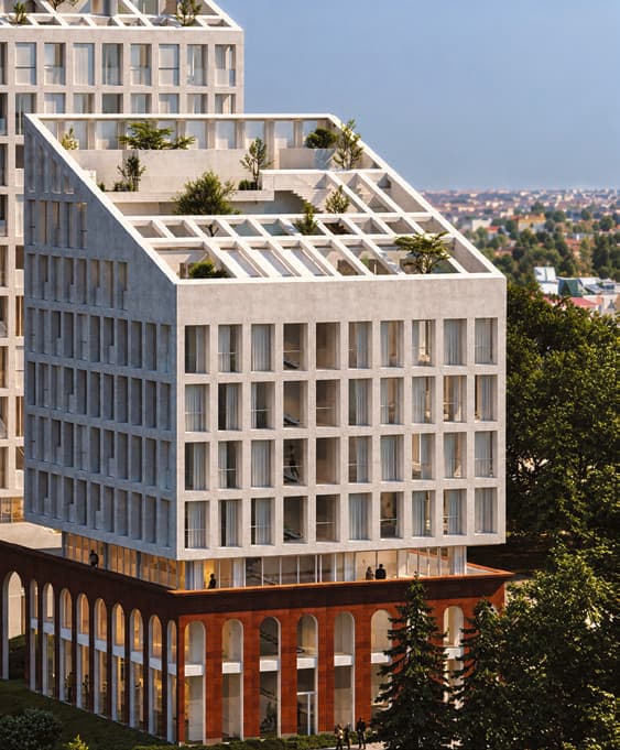 Azatutyun Residence: Террасы корпуса